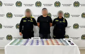 Captura de alias El Zarco. FOTO: MINISTERIO DE DEFENSA.