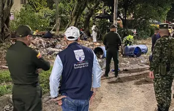 El atentado en Cali sucedió en la noche del domingo. Foto: Personería de Cali.