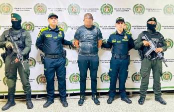 Alias Gordo Pibe fue capturado en Medellín tras ser requerido con notificación roja de Interpol. FOTO: Cortesía Alcaldía de Medellín