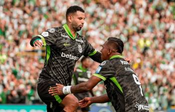 Alfreo Morelos y Edwwin Cardona, ingresaron para el segundo tiempo en el duelo ante Fortaleza en El Campín y le cambiaron la cara al equipo verdolaga. FOTO: @nacionaloficial