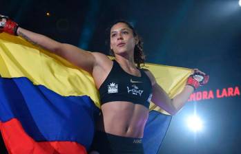 La peleadora antioqueña Alejandra Lara regresó con fuerza al octágono. FOTO GETTY