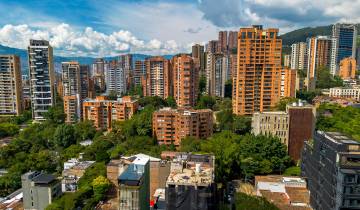 Panorámica de Medellín, sector El Poblado. <b>Foto: Camilo Suárez.</b>