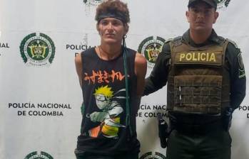 Kaleth Antonio Portacio Roa fue capturado por la Policía de Barranquilla. FOTO CORTESÍA POLICÍA 