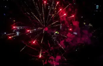 La alborada en Antioquia es un evento tan vistoso como trágico que deja múltiples afectados por pólvora. FOTO: Jaime Pérez