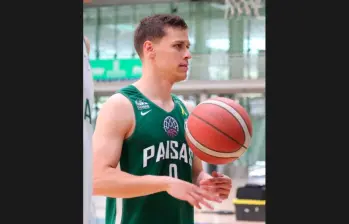 Hansel Atencia es nuevo jugador de Paisas, equipo que está en la semifinal de la Liga Profesional de baloncesto. FOTO CORTESÍA PAISAS 