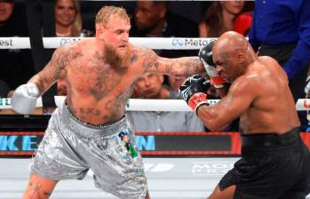 Jake Paul y Mike Tyson en la velada de boxeo más esperada. FOTO: AFP