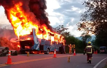 El año pasado los bomberos de La Pintada atendieron más de 200 accidentes viales. FOTO: CORTESÍA
