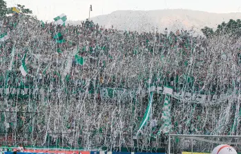 Una imagen similar a esta se verá en el duelo de este lunes en el Atanasio entre Nacional y Junior. FOTO JUAN ANTONIO SÁNCHEZ