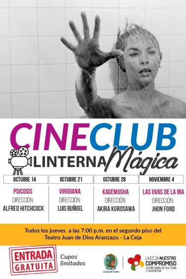 En La Ceja hay un cineclub con grandes maestros