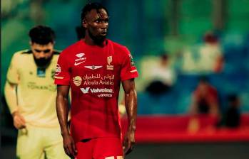 Impresionante gol de Julián Quiñones de panenka en Arabia con el Al‑Qadisiyah FC. Foto: Tomada de redes @julianquinones33