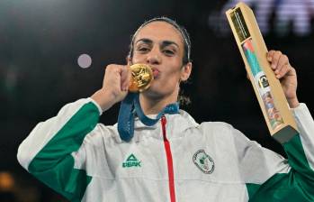 Imane Khelif, boxeadora argelina ganó oro en los Juegos Olímpicos París 2024. FOTO AFP