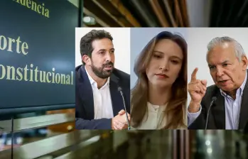 A la izquierda, Diego Guevara; en el centro, María Alejandra Benavides; y a la derecha, Ricardo Bonilla. FOTO: EL COLOMBIANO