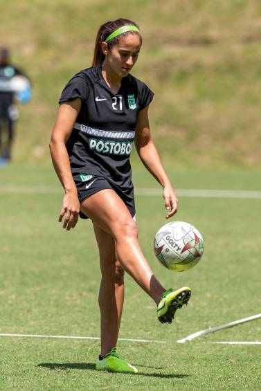 Carolina regresó de España con la ilusión de brillar en la Liga con el equipo de sus amores. FOTO carlos velásquez 