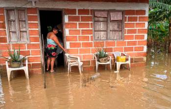 Inundación reciente en San José de Apartadó. FOTO CORTESÍA