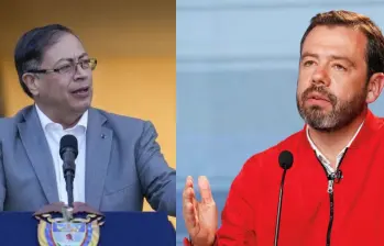 Gustavo Petro, presidente, y Carlos Fernando Galán, alcalde de Bogotá. Fotos: Colprensa