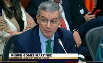 El ministro de Hacienda, Miguel Gómez, afirmó ante el Congreso que “este no es el presupuesto que hubiéramos querido presentar. Es el que podemos permitirnos”. Foto: Cortesía
