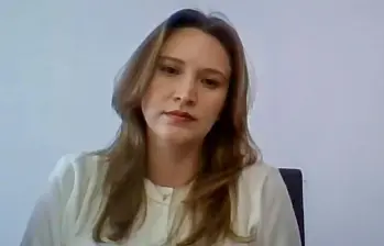 Maria Alejandra Benavides Soto, exasesora del Ministerio de Hacienda. Foto: captura de video