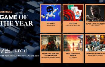 Los juegos nominados al GOTY 2024 que competirán por el prestigioso título en The Game Awards. FOTO cortesía