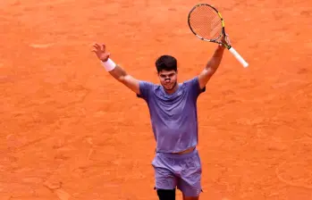 Alcaraz venció a Draper con parciales de 6-4 y 6-4, en un juego que duró una hora y 37 minutos. FOTO: Tomada X@alcarchive