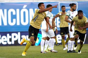  Johan Sebastián Rodríguez, de 21 años de edad, convirtió el primer gol de la Liga Colombiana 2022. FOTO CORTESÍA DIMAYOR