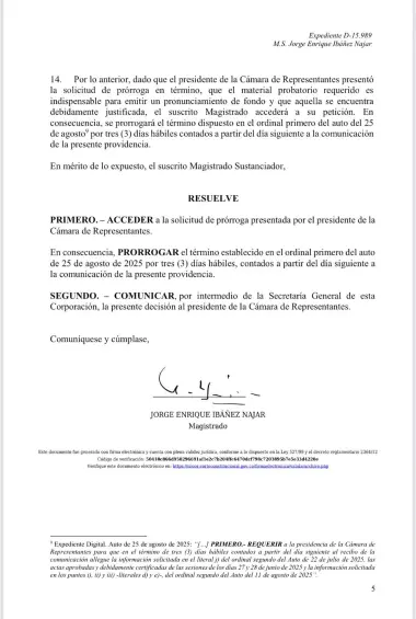 Auto de la Corte Constitucional.