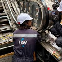¡Como nuevas! Escaleras eléctricas de la 13 recibieron mantenimiento