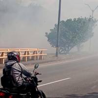En imágenes: Bomberos controlaron tres incendios forestales en Bello