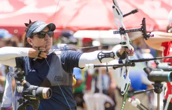 Ana Rendón se consolida como una de las mejores arqueras del área suramericano. En Medellín fue una de las ganadoras. FOTO EL COLOMBIANO