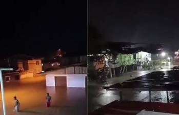 La mayor emergencia ocurre en el corregimiento La Espriella, donde la noche anterior varias cuadras del lugar se inundaron. Foto: tomada de video