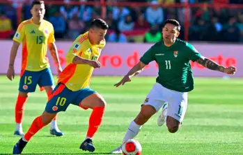 Imágenes del encuentro en el que Colombia cayó 1-0 en El Alto frente a Bolivia en la presente Eliminatoria. FOTO FCF