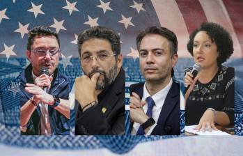El exgobernador del Magdalena, Carlos Caicedo; el senador Agmeth Escaf, el exalcalde de Medellín, Daniel Quintero Calle, y la senadora Isabel Zuleta son algunos de los cercanos a Petro que aparecen en el listado. Fotos: Julio Herrera y Colprensa