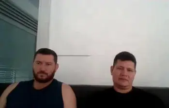 Dos de los implicados en la captura. FOTO: CORTESÍA FISCALÍA.