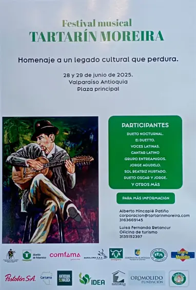 Pueblo natal del músico y poeta Tartarín Moreira le rinde homenaje: ¿por qué es tan importante en Antioquia? 