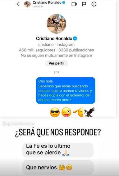 La “tentadora” oferta de Águilas Doradas a Cristiano Ronaldo, ¿aceptará?