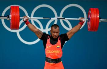 Yeison López, pesista colombiano en los Juegos Olímpicos de París. FOTO: GETTY