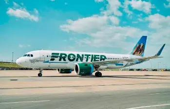 Frontier Airlines solicitó autorización para operar vuelos diarios entre Orlando y cuatro ciudades colombianas. FOTO: CORTESÍA
