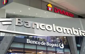 Bancolombia, Davivienda y Banco de Bogotá lideran las utilidades del sistema financiero en Colombia a agosto de 2025. FOTO: Tomada de redes.