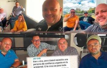 Uno de los apartes del mencionado chat “Amigos” donde se habrían coordinado el entramado corrupto en el Amva. FOTO: EL COLOMBIANO