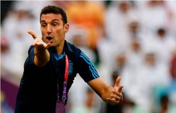 Lionel Scaloni llegó como técnico interino en 2018 a Argentina y terminó por conquistar la Copa América y la Copa Mundo. FOTO AFP