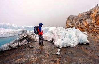 Los glaciares colombianos enfrentan un peligro creciente de extinción. Foto Afp
