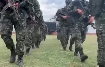 El Gobierno estima que por lo menos 3.000 colombianos están trabajando como mercenarios en distintos países. IMAGEN DE REFERENCIA TOMADA DE VIDEO DEL EJÉRCITO.