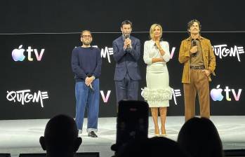 Jonah Hill, Keanu Reeves, Cameron Diaz y Matt Bomel presentaron la película Outcome que se estrenará el próximo 10 de abril. FOTO: Claudia Arango