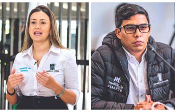 Sobre Deninson Mendoza recayeron señalamientos por la contratación en Telemedellín, mientras que a María Camilia Villamizar la denunciaron por presunta injerencia en la gestión de EPM. FOTOS archivo