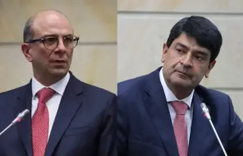 Magistrados Juan Carlos Cortés y Carlos Camargo. Foto: Senado