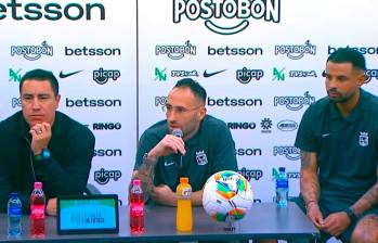 David Ospina durante la rueda de prensa tras el empate 1-1 con Millonarios. FOTO @LaPagVerdolaga