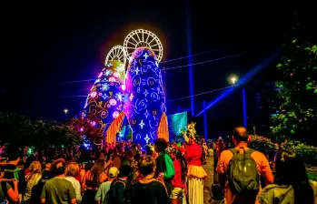 25.000 figuras adornan los alumbrados en Medellín. FOTO: Camilo Suárez