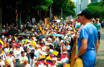 Las marchas de la oposición están previstas para noviembre próximo, mientras que las del oficialismo el 25 de octubre. FOTO: EL COLOMBIANO/REFERENCIA 