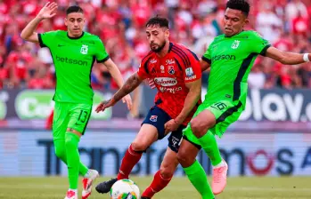 DIM y Nacional volvieron a empatar 1-1 en el segundo clásico paisa de este semestre por Liga. FOTO: Juan Antonio Sánchez