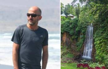 Giancarlo Zicari, ingeniero italiano de 49 años, perdió la vida trágicamente en Bali al caer desde una cascada mientras intentaba tomarse una selfie junto a su novia. Foto: redes sociales.