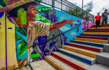 Los murales refieren a otros lugares turísticos e icónicos de la ciudad. FOTO: Julio César Herrera